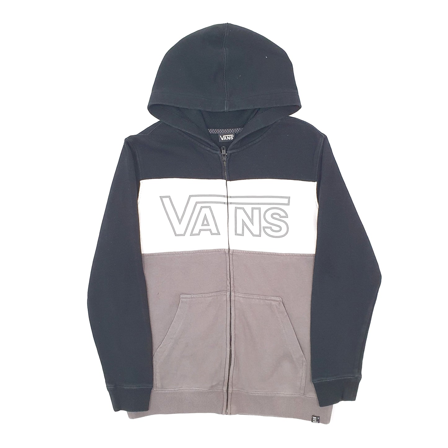 Mens Navy Vans Hoodie Skateboarding Full Zip Jumper