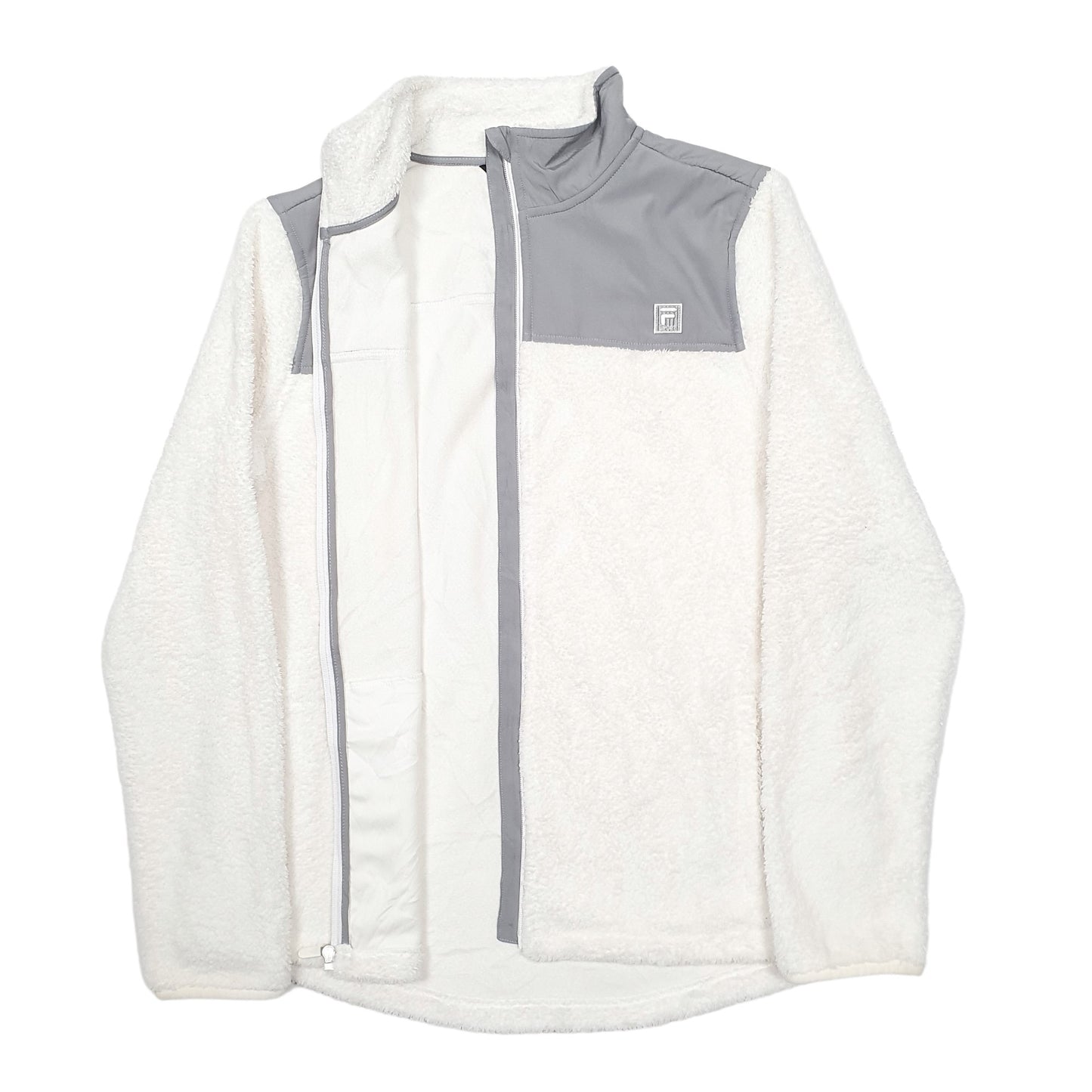 Womens Cream Fila  Full Zip Jumper