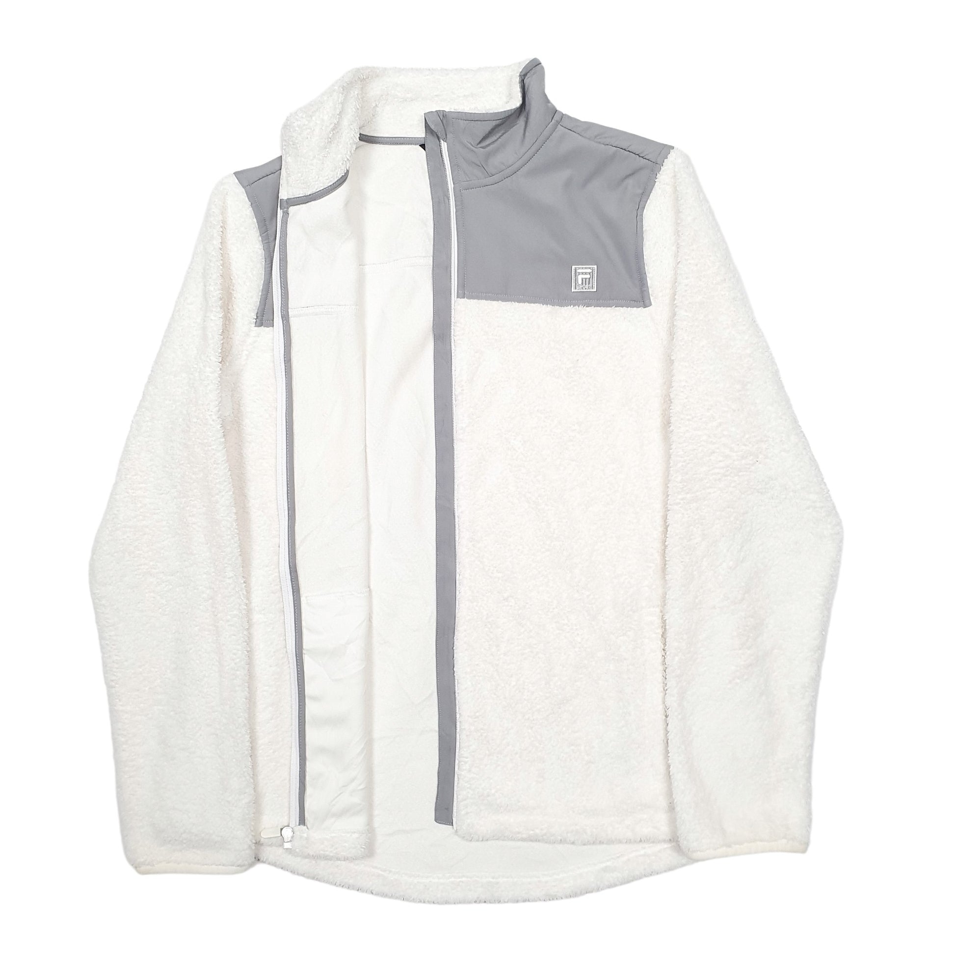 Womens Cream Fila  Full Zip Jumper