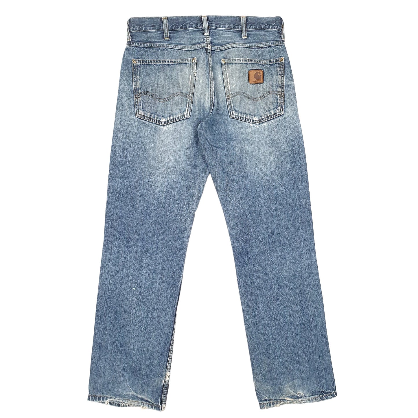 Mens Blue Carhartt Western Straight Casual JeansW29 L30