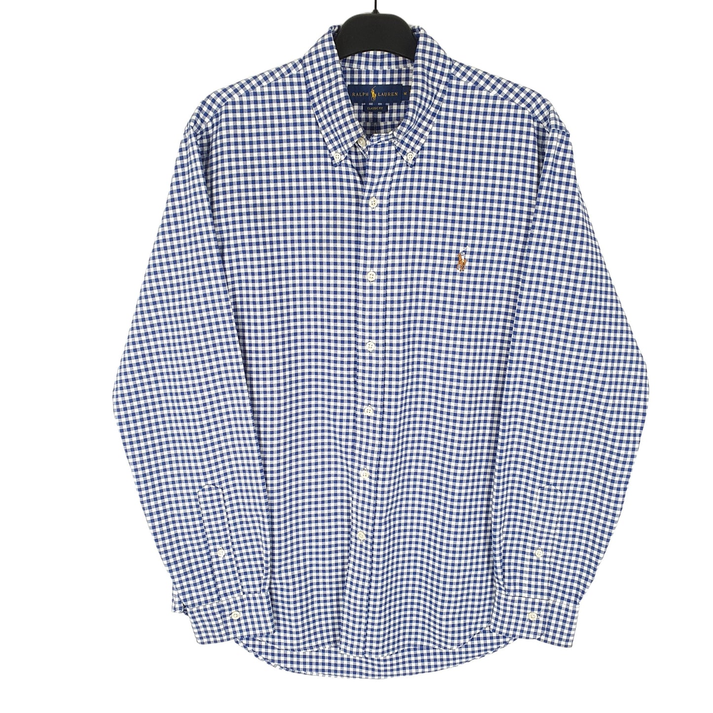 Ralph Lauren Long Sleeve Classic Fit Gingham Shirt Blue