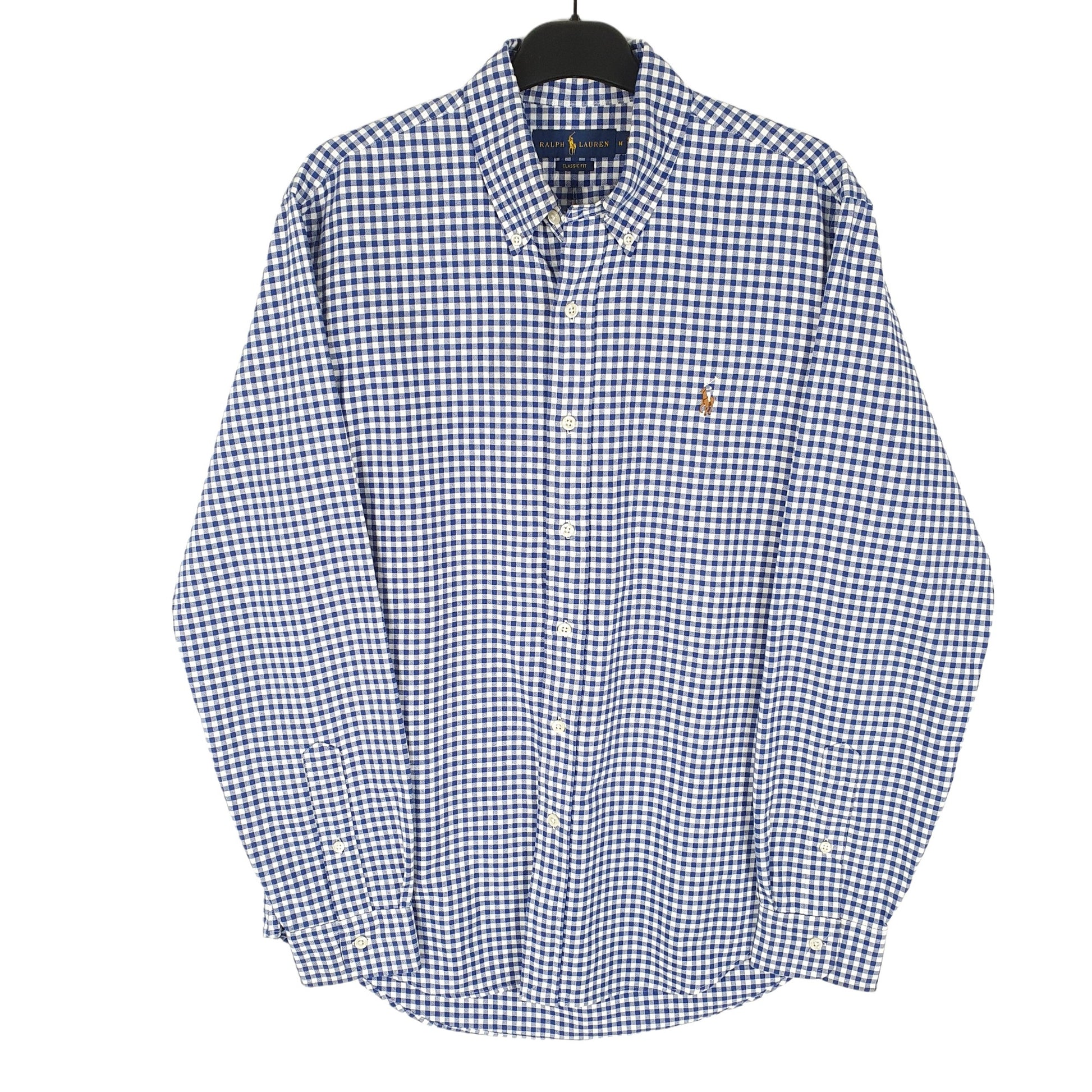 Ralph Lauren Long Sleeve Classic Fit Gingham Shirt Blue