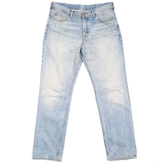 Carhartt Casual Straight Fit WIP Relaxed Jeans W36 L33 Blue