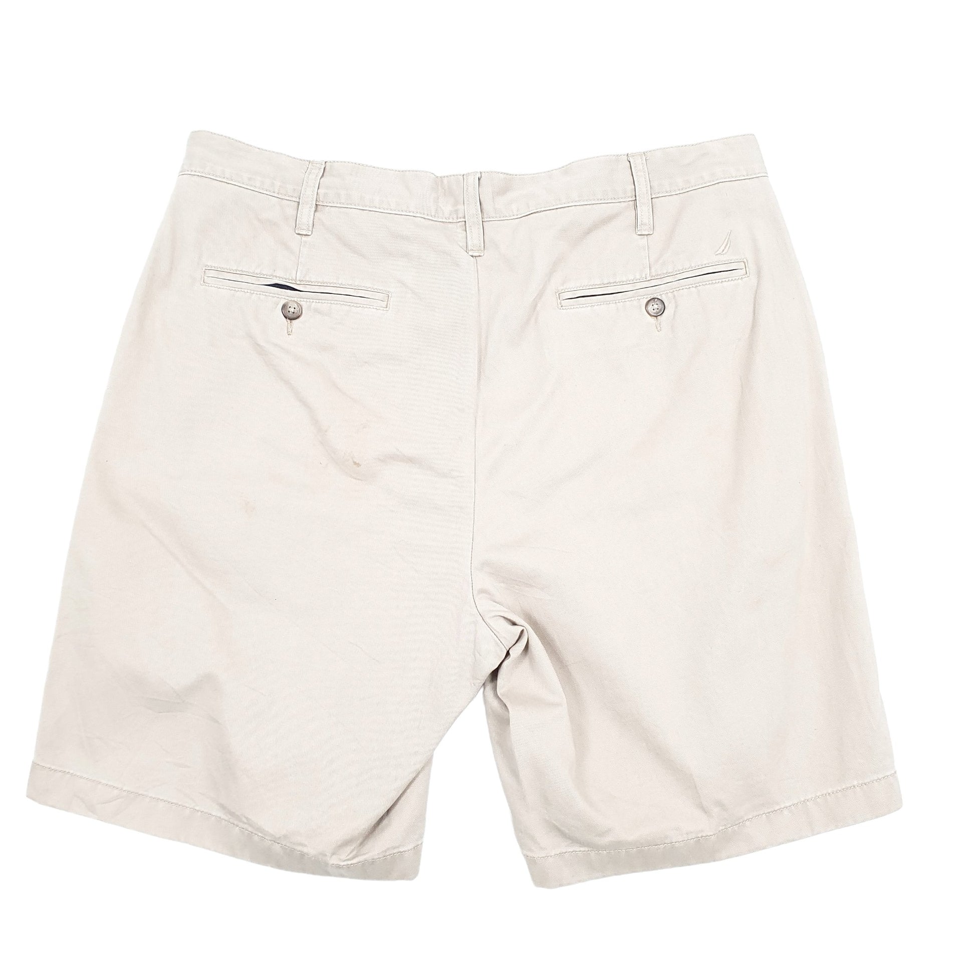 Nautica Classic Deck Beige Chino Shorts W36 Beige