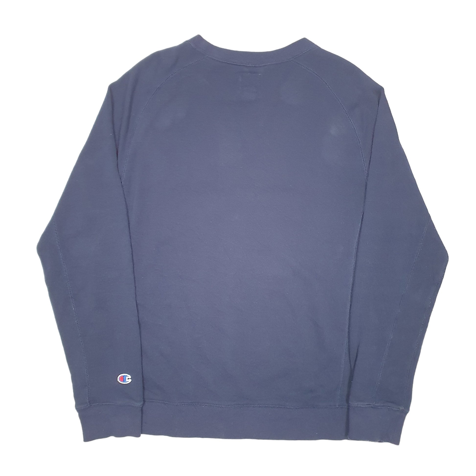 Mens Navy Champion Script Crewneck Jumper