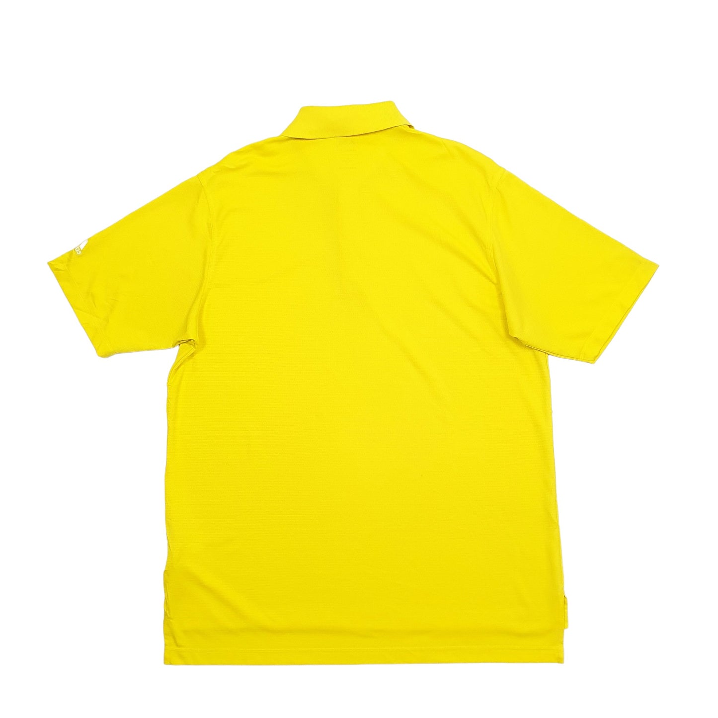 Adidas Short Sleeve Polyester Polo Shirt Yellow