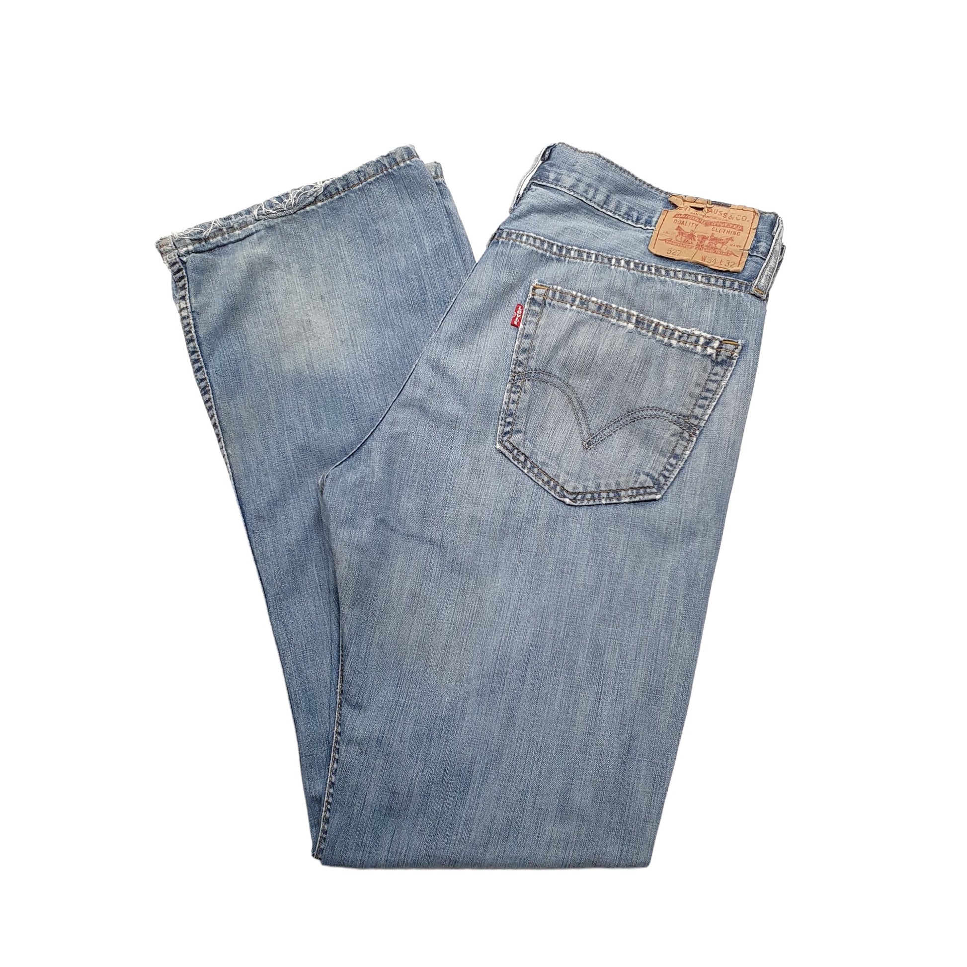 Levis 527 Bootcut Fit Jeans W34 L32 Blue