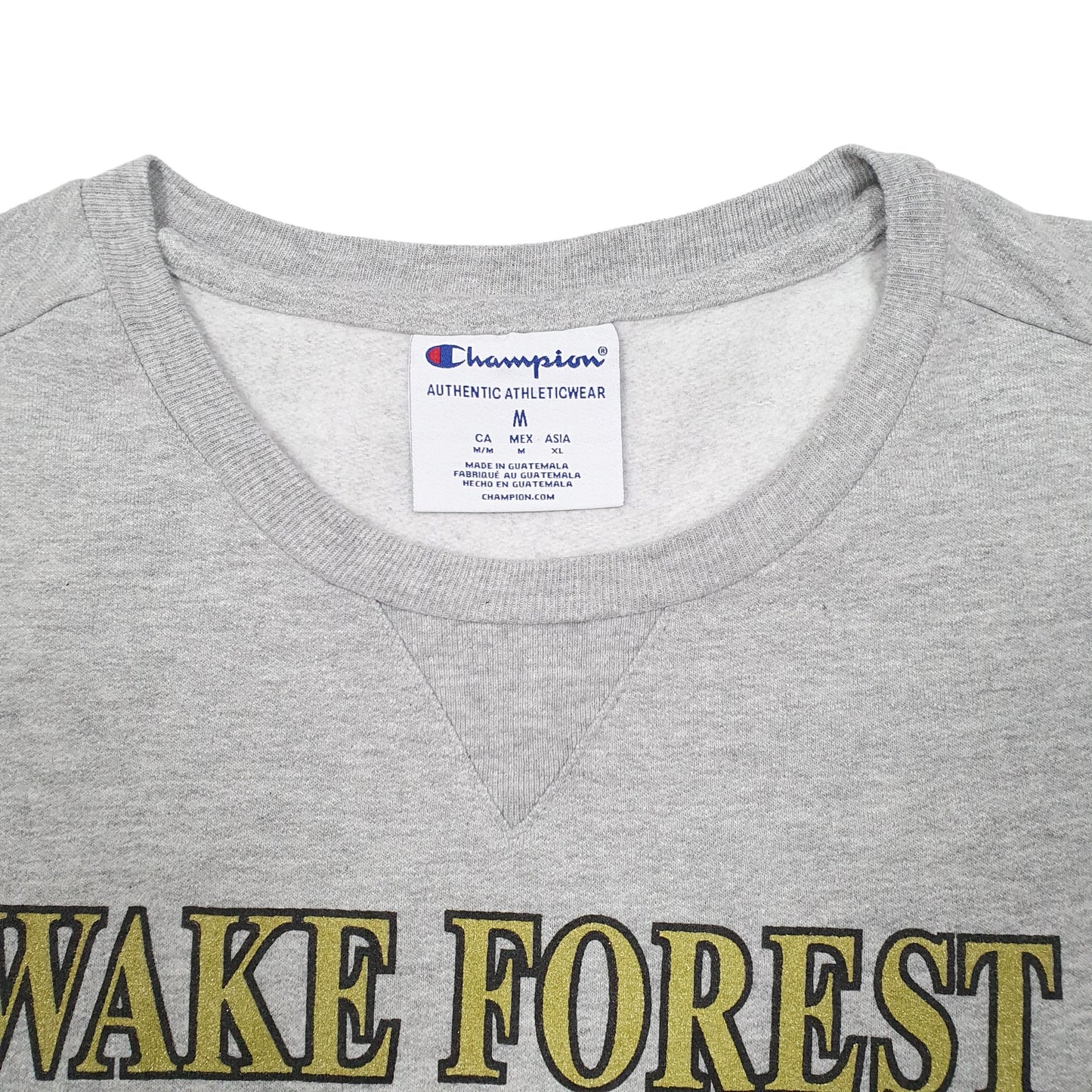 Womens Grey Champion Wake Forest Crewneck Jumper