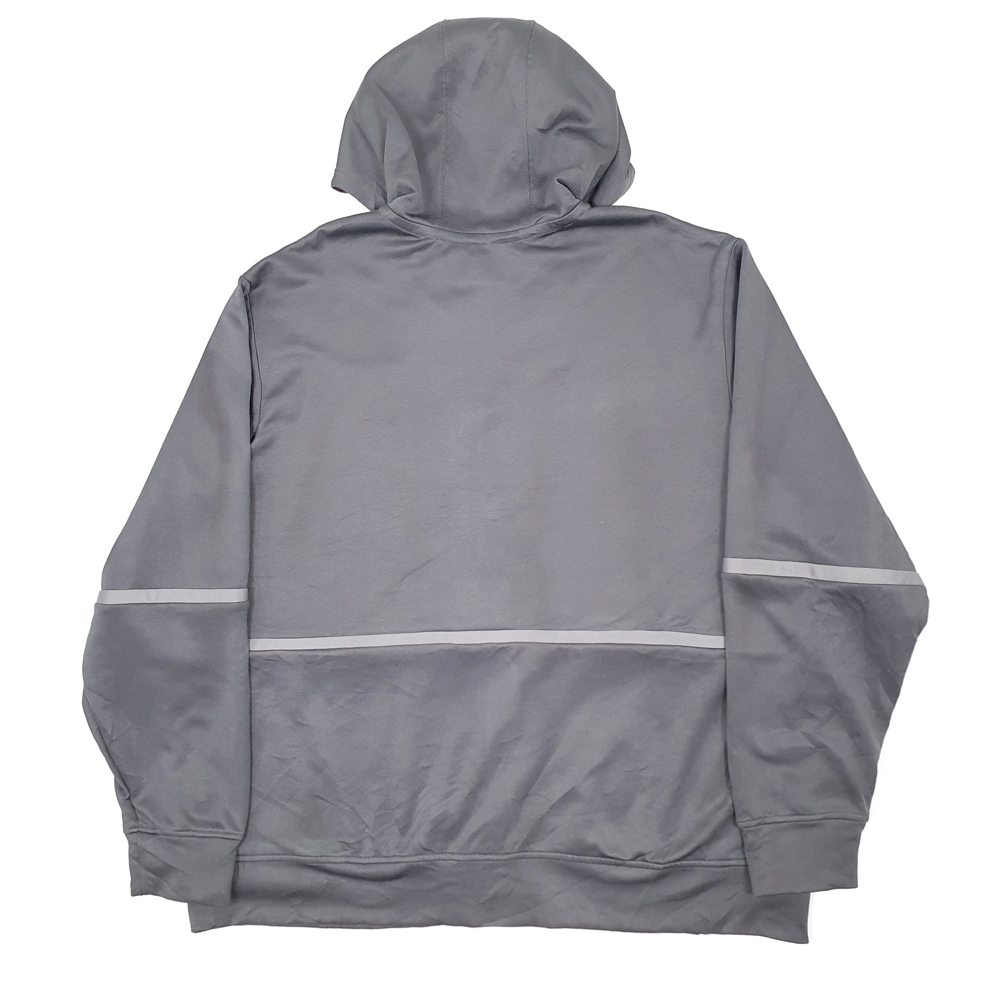 Mens Grey Adidas Hoodie Full Zip Jumper
