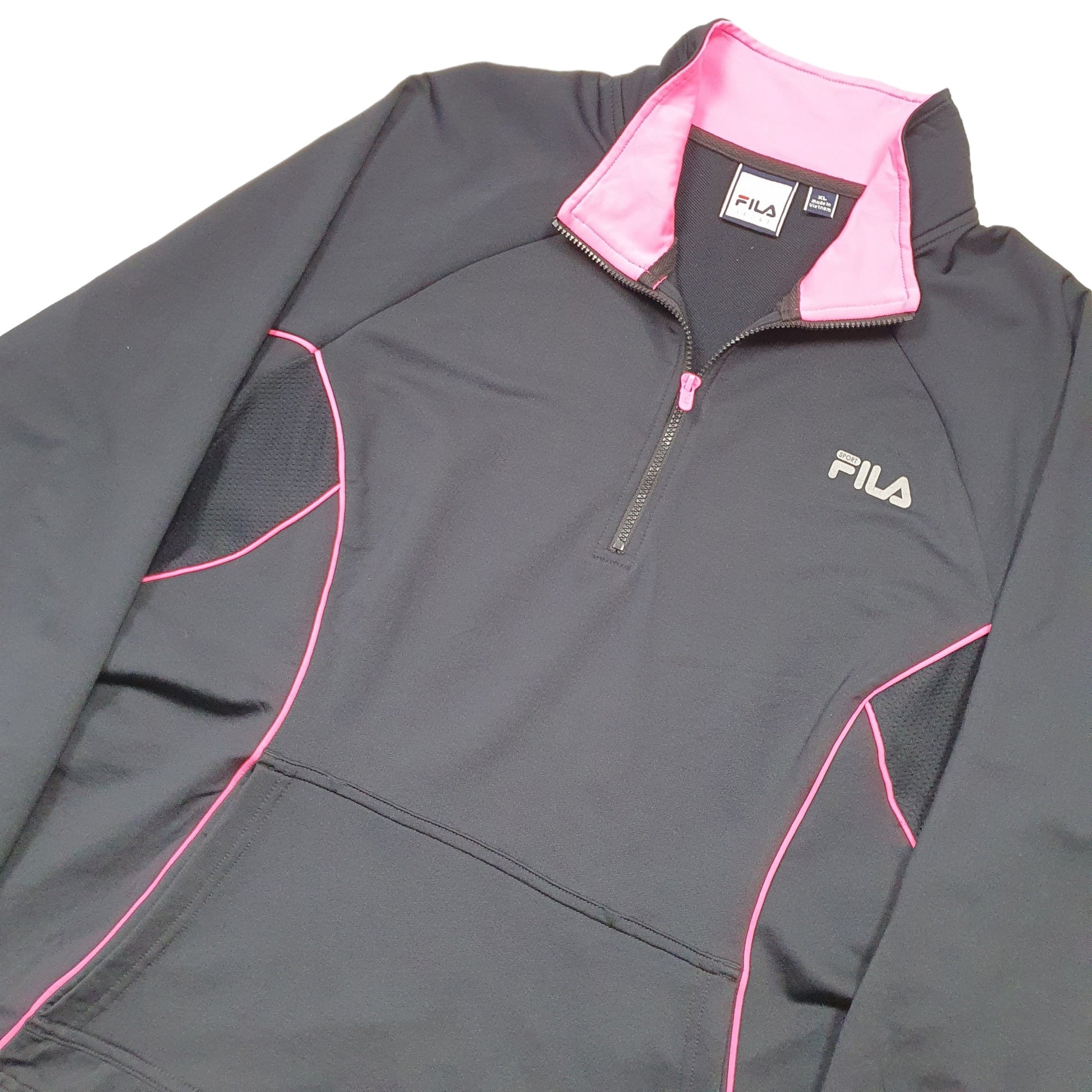 Fila Quarter Zip XL Black