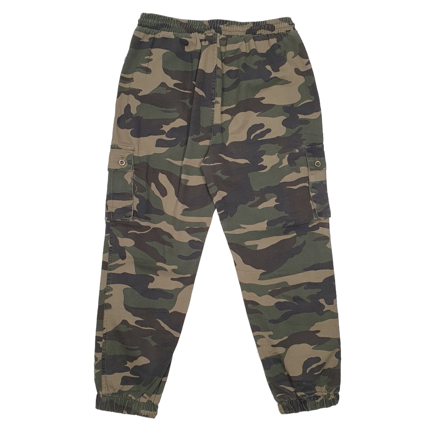 Mens Khaki C'est Toi Combat Pants Camouflage Cargo Trousers