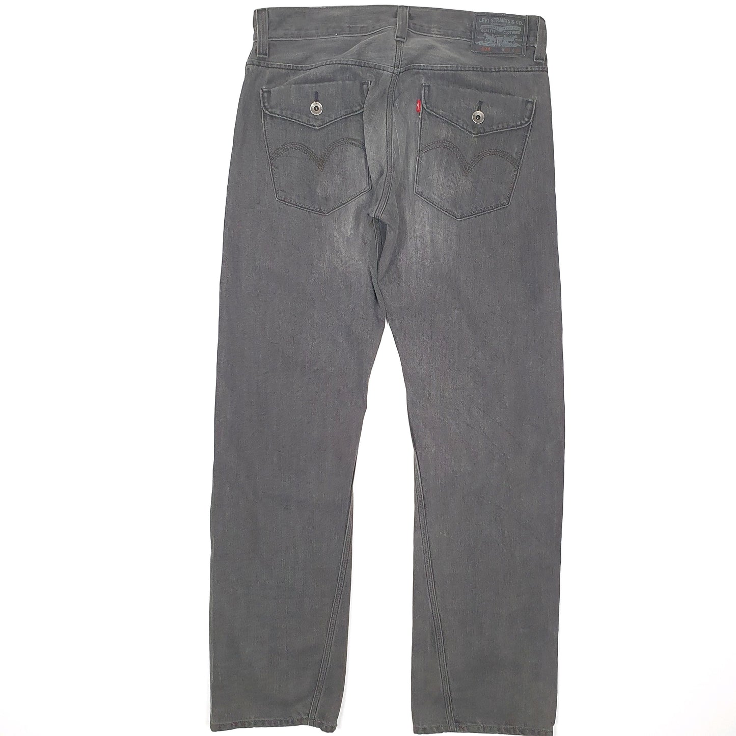 Levis 514 Straight Fit 1990's Jeans W34 L32 Grey