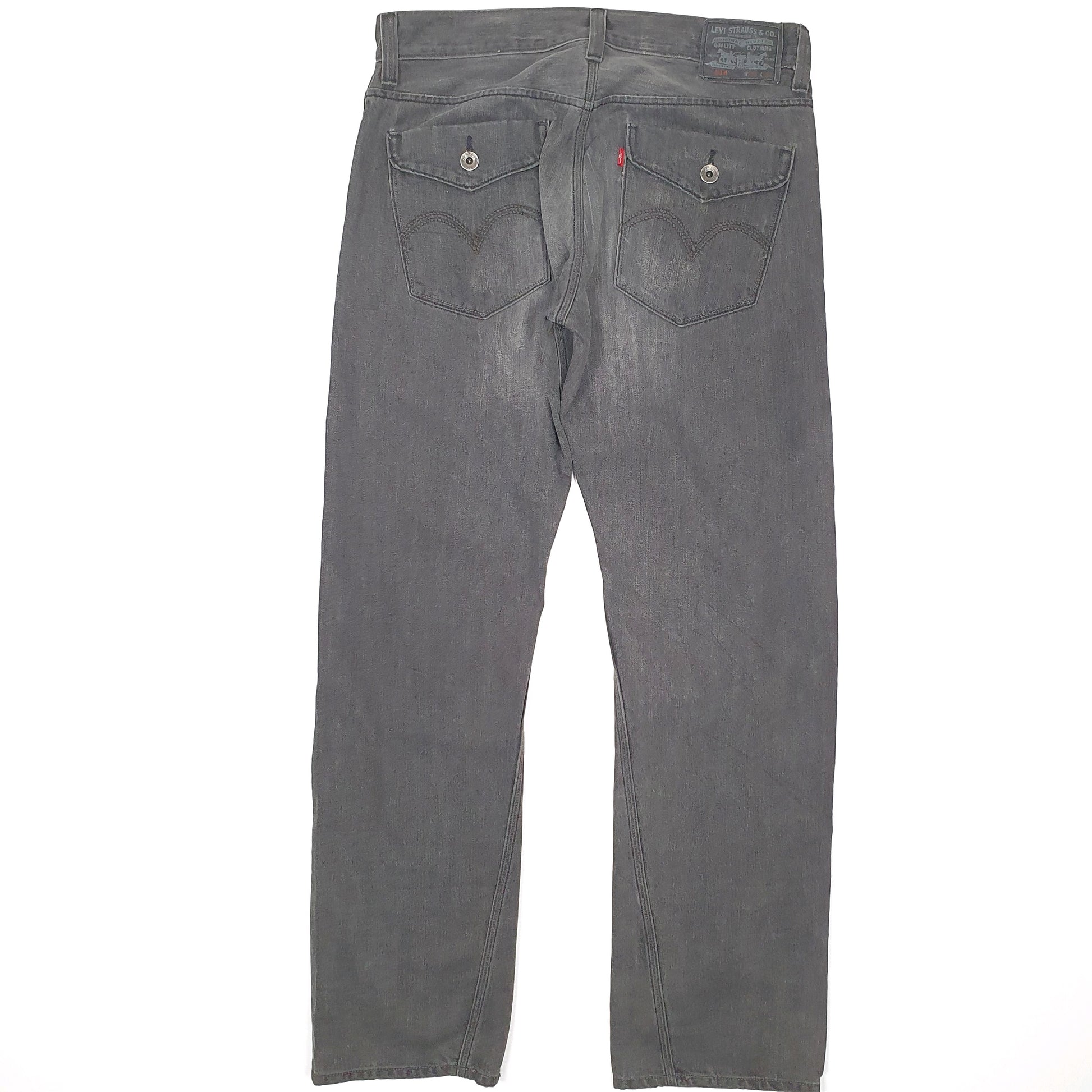 Levis 514 Straight Fit 1990's Jeans W34 L32 Grey