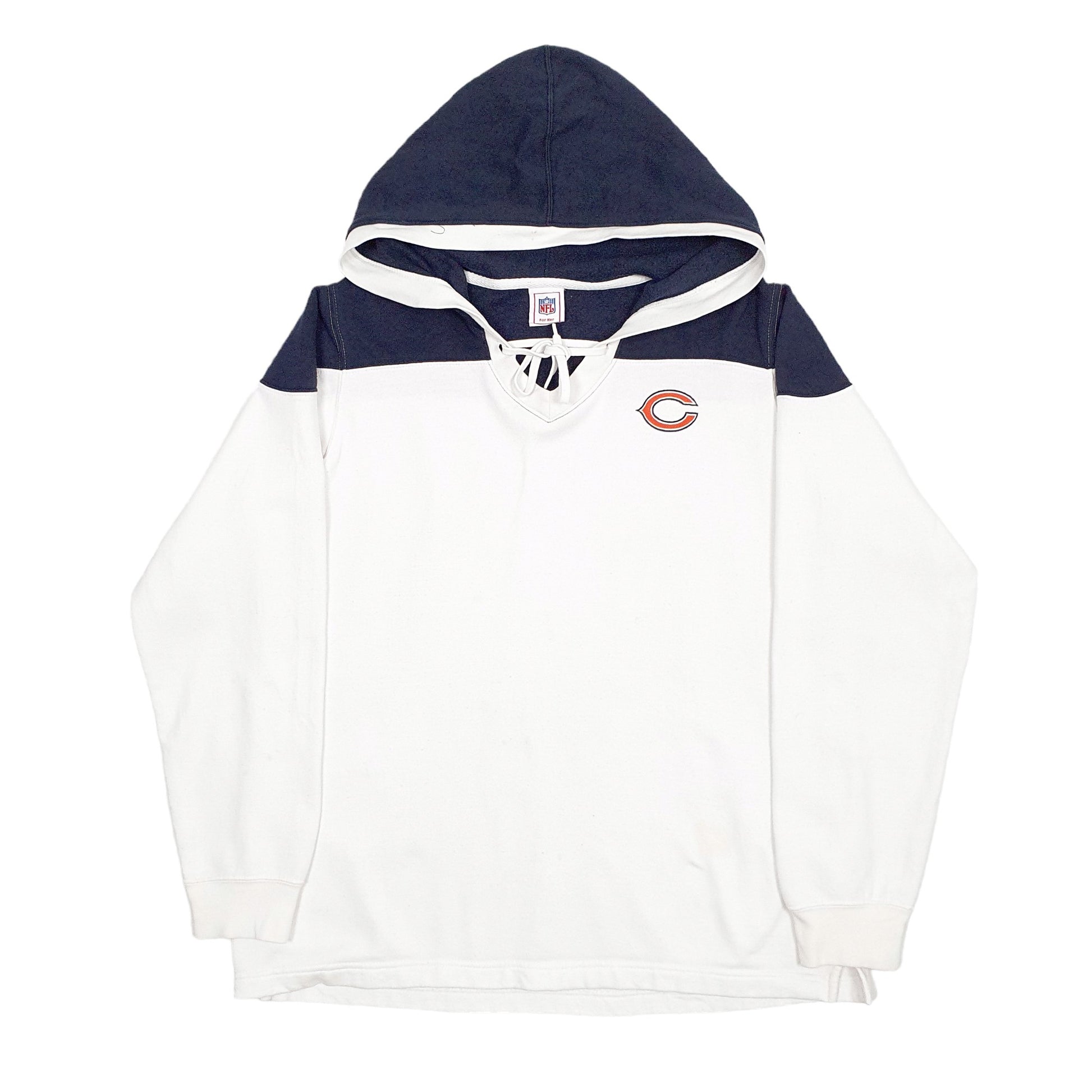 Womens White NFL Chicago Bears Hoodie Jumper