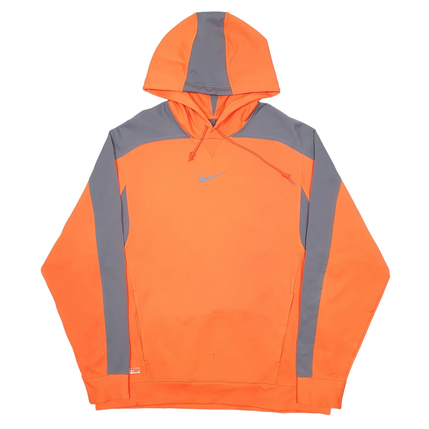 Mens Orange Nike Active Sport Running Hoodie Jumper