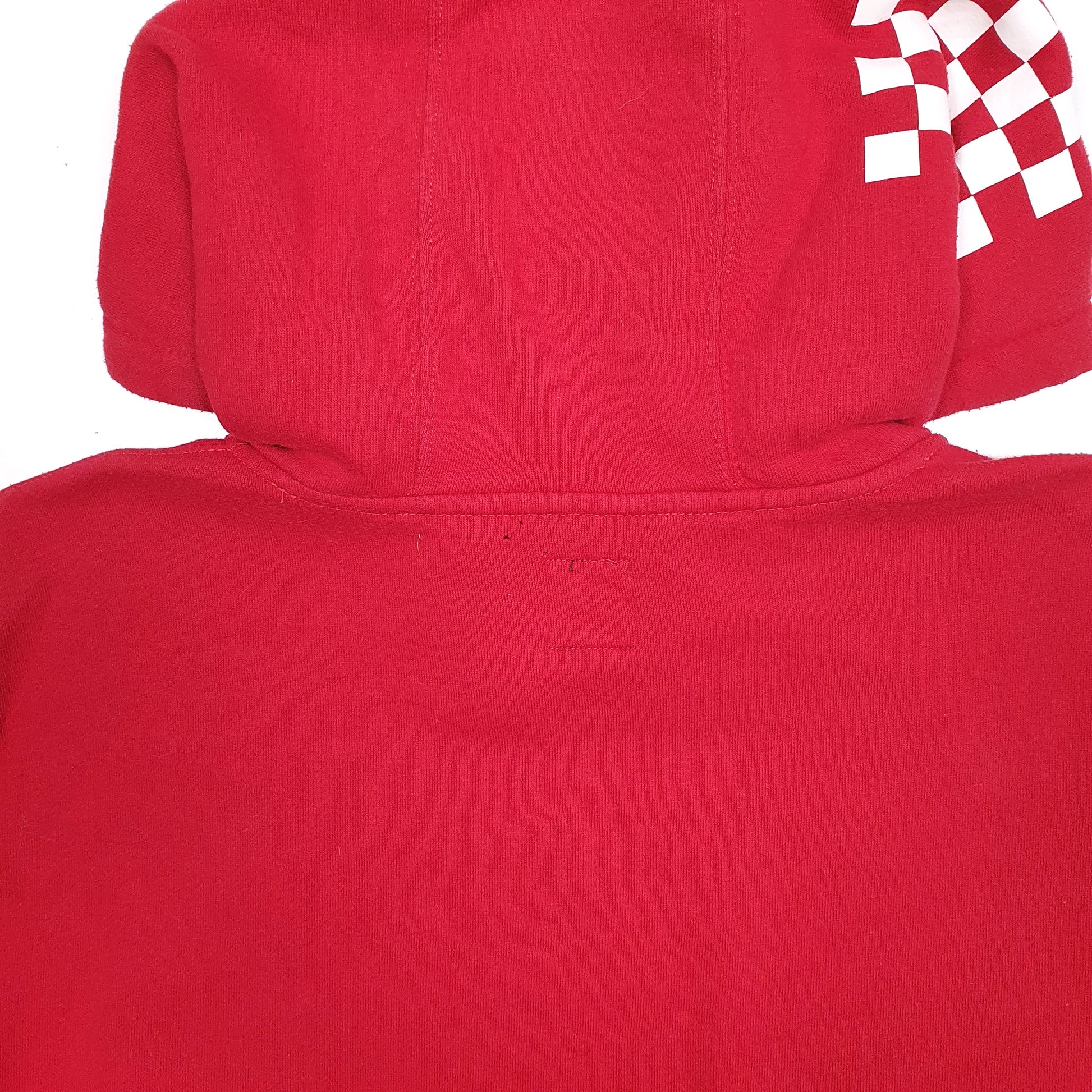 Mens Red Vans Skateboarding Hoodie Jumper