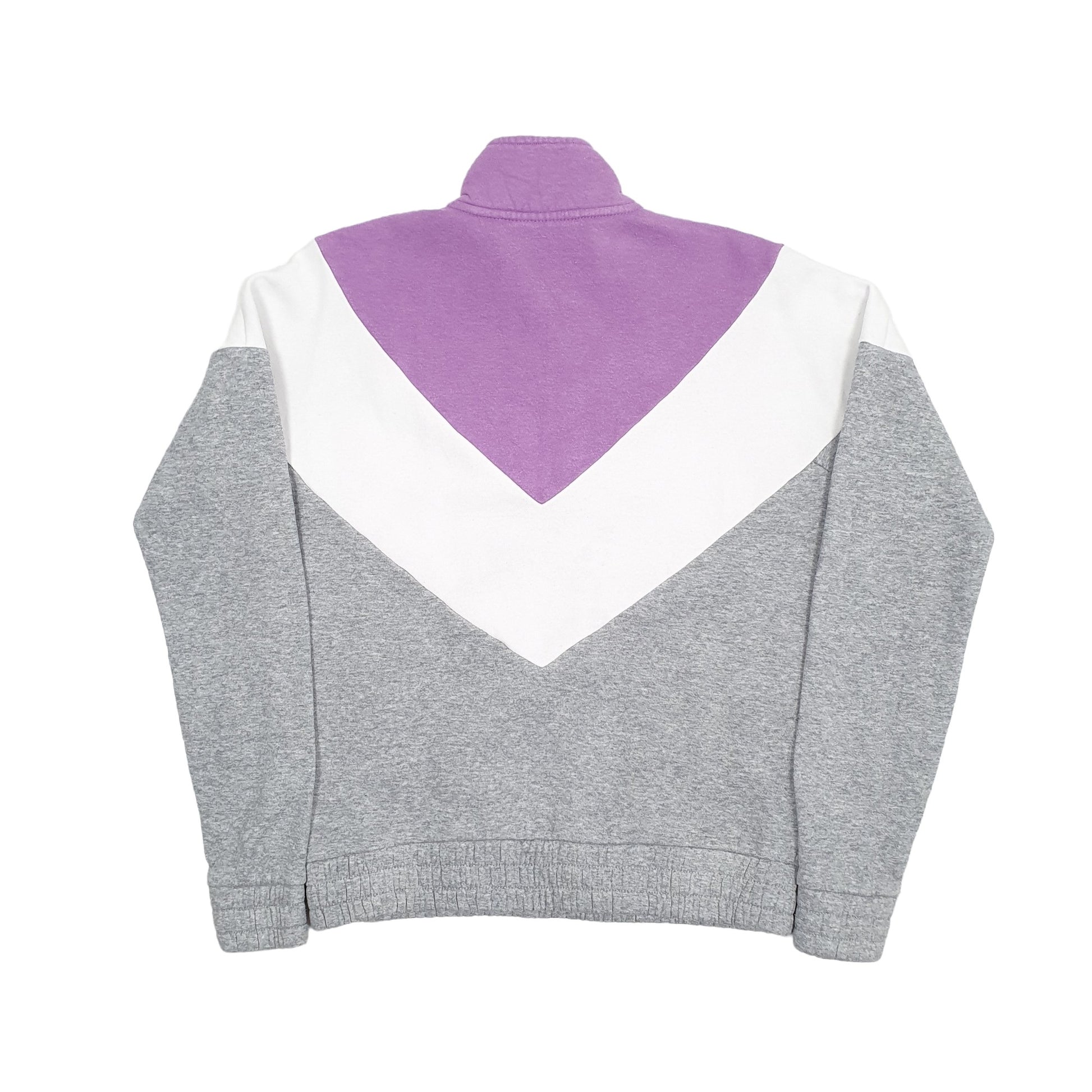 Mens Grey Fila Retro Quarter Zip Jumper