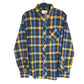 Cloudveil Long Sleeve Regular Fit Check Flannel Shirt Shacket Blue