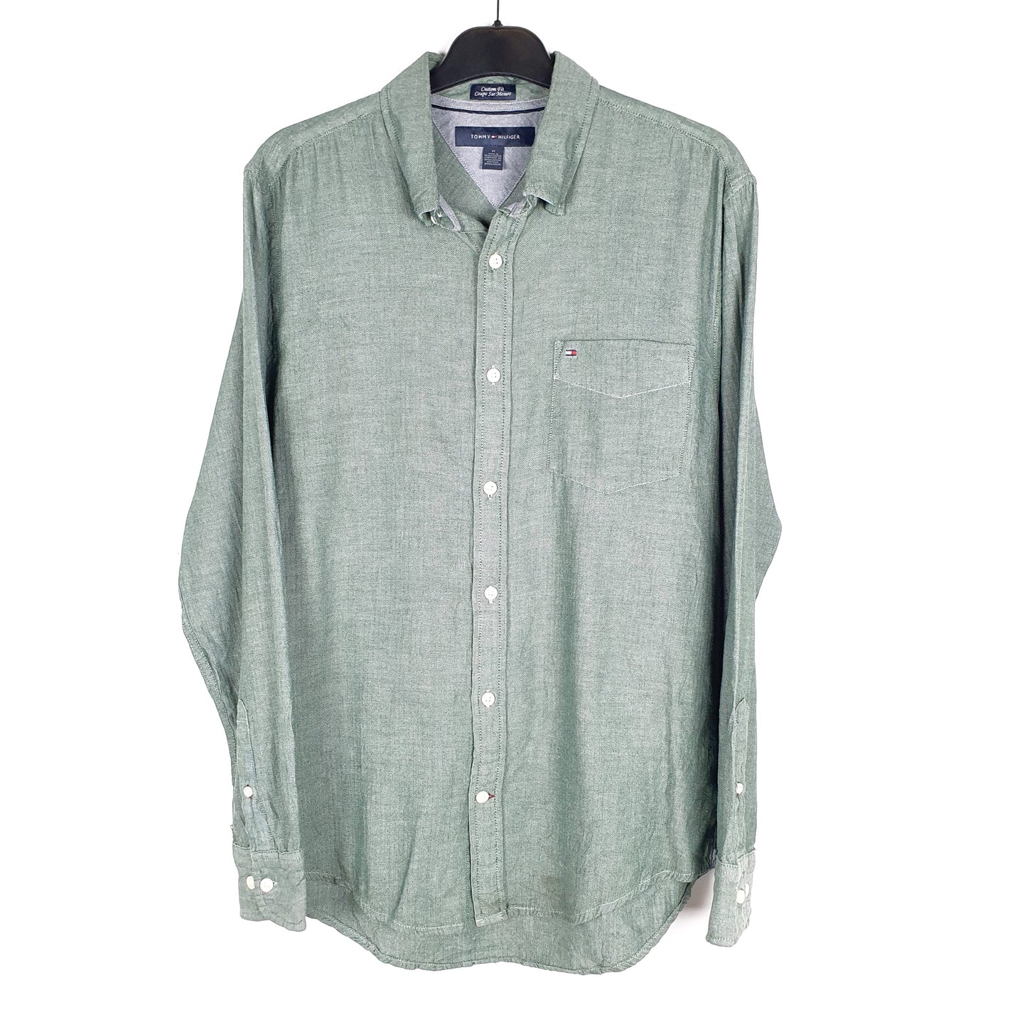 Green Tommy Hilfiger Long Sleeve Shirt