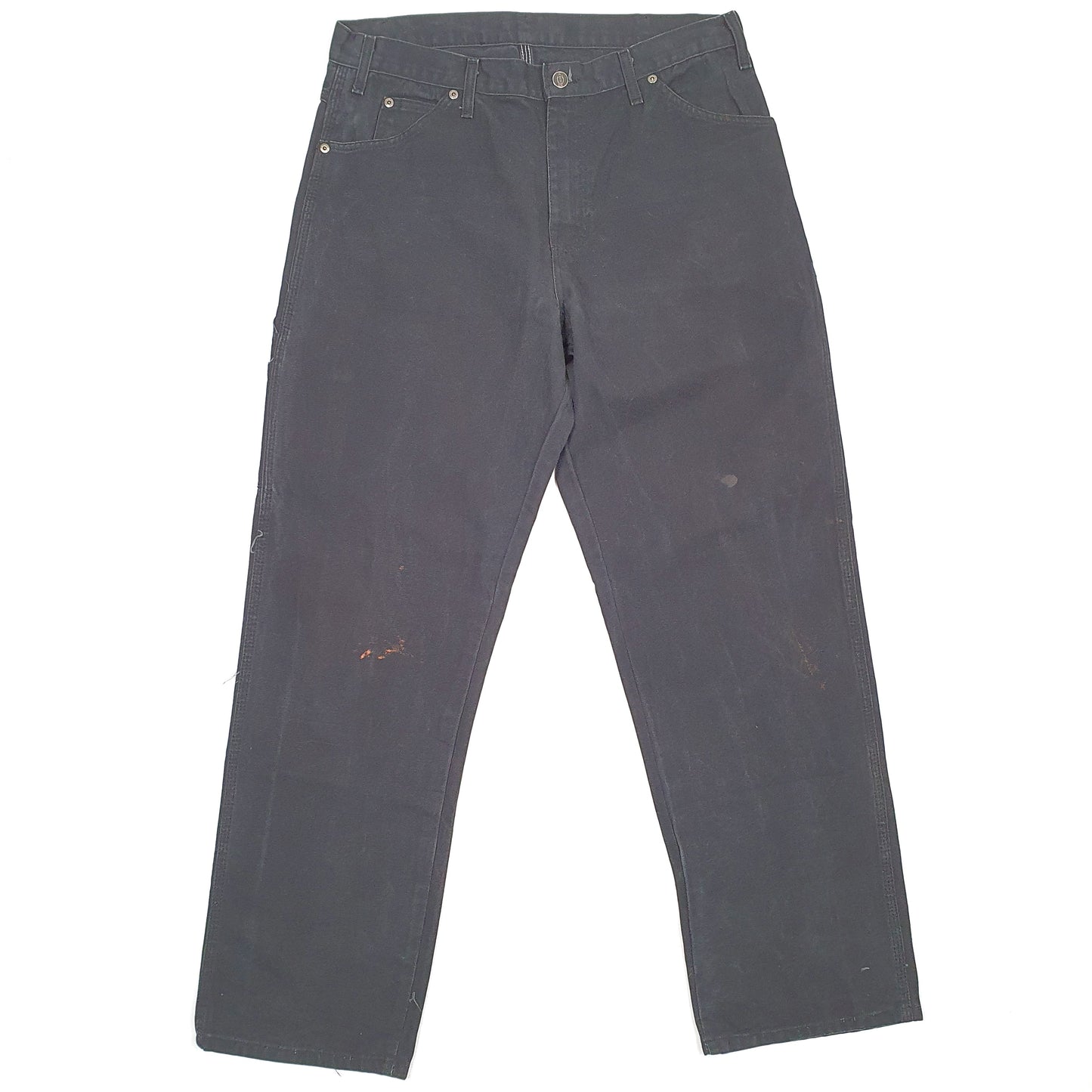 Mens Dickies Black Carpenter Trousers W34 L31 Black
