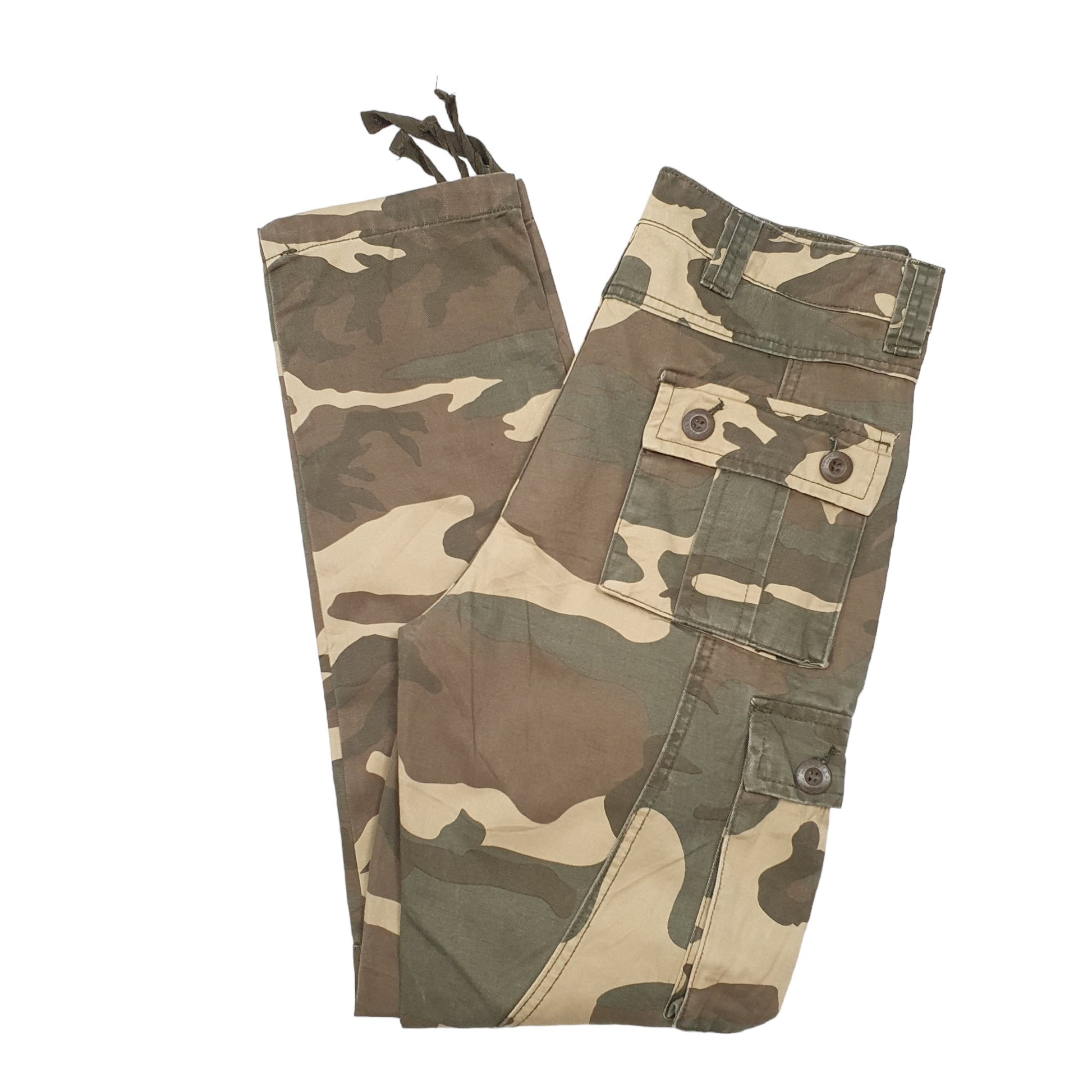 Mens Khaki Mustway Combat Pants Camouflage Cargo Trousers