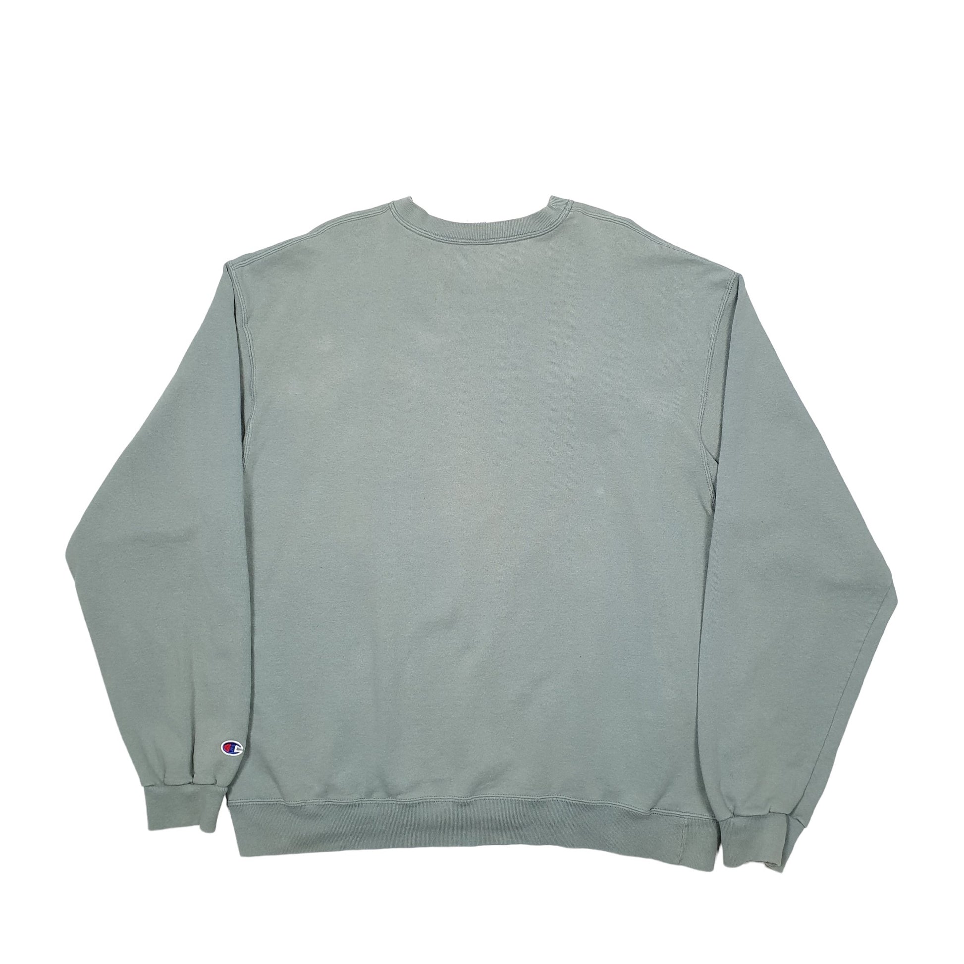 Mens Green Champion  Crewneck Jumper