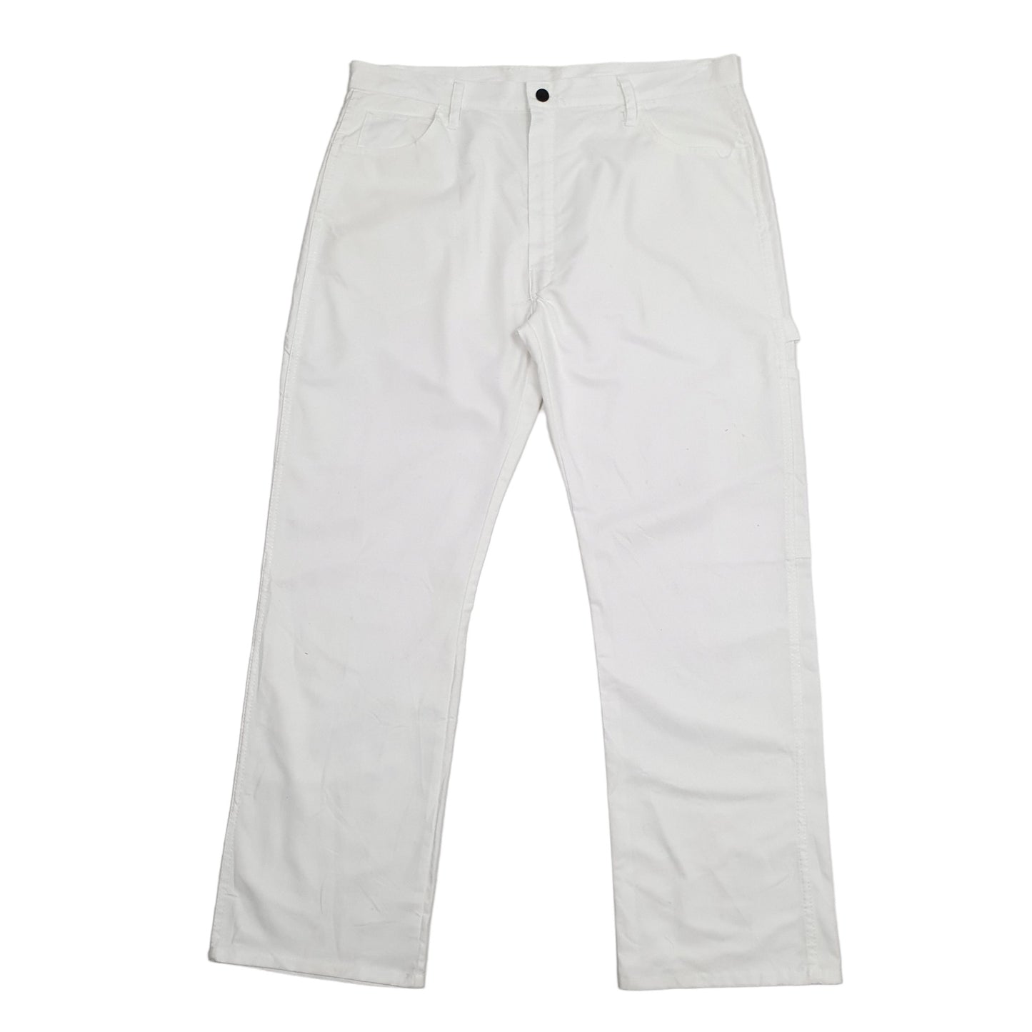 Mens White Dickies  Carpenter Trousers