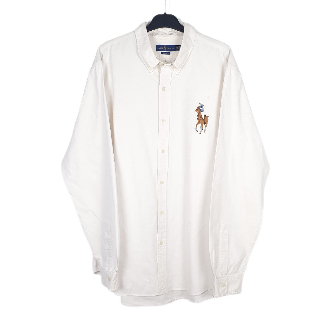 White Polo Ralph Lauren Long Sleeve Shirt