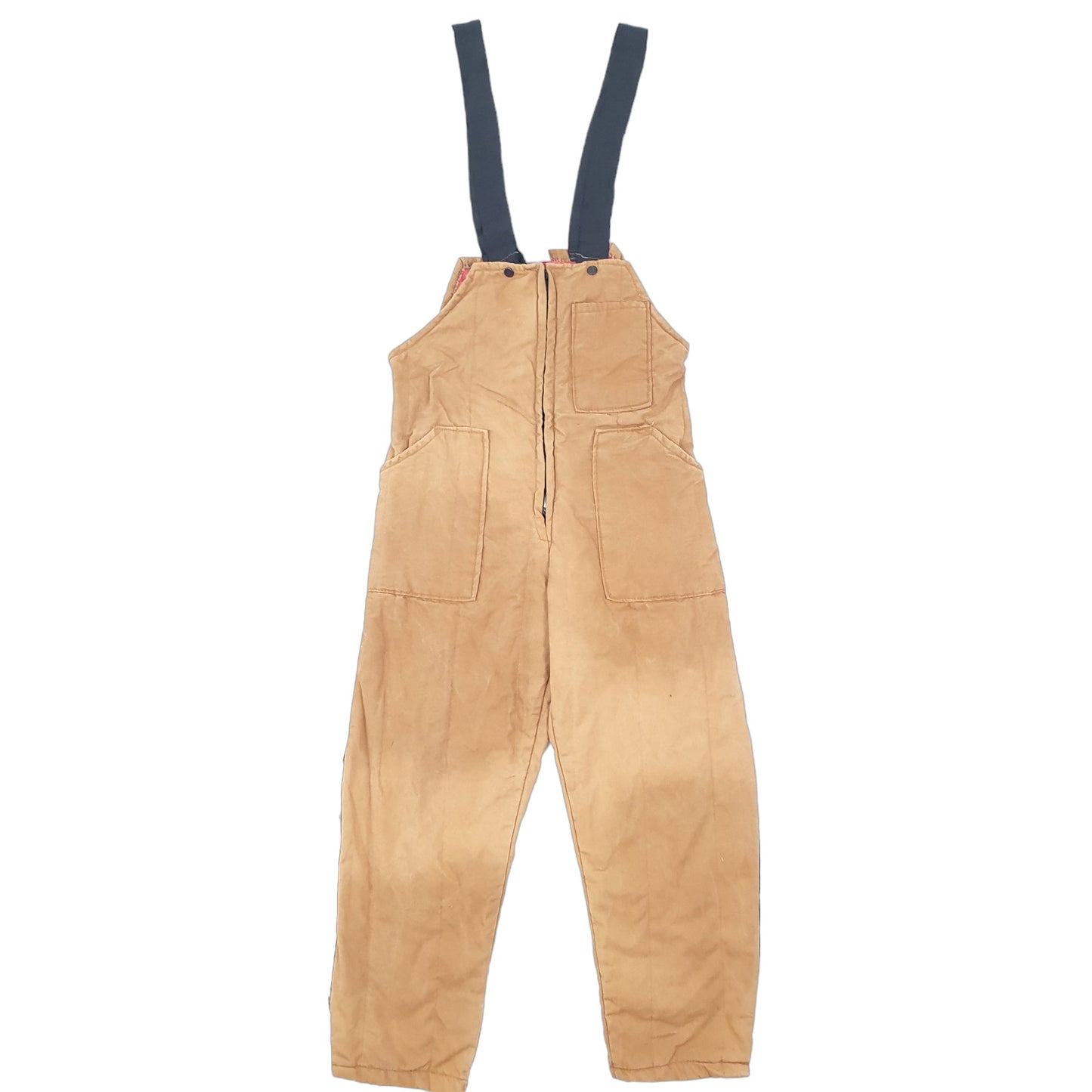 Mens Duck Unbranded Workwear Insulated Carpenter Vintage Made in USA Dungaree Trousers