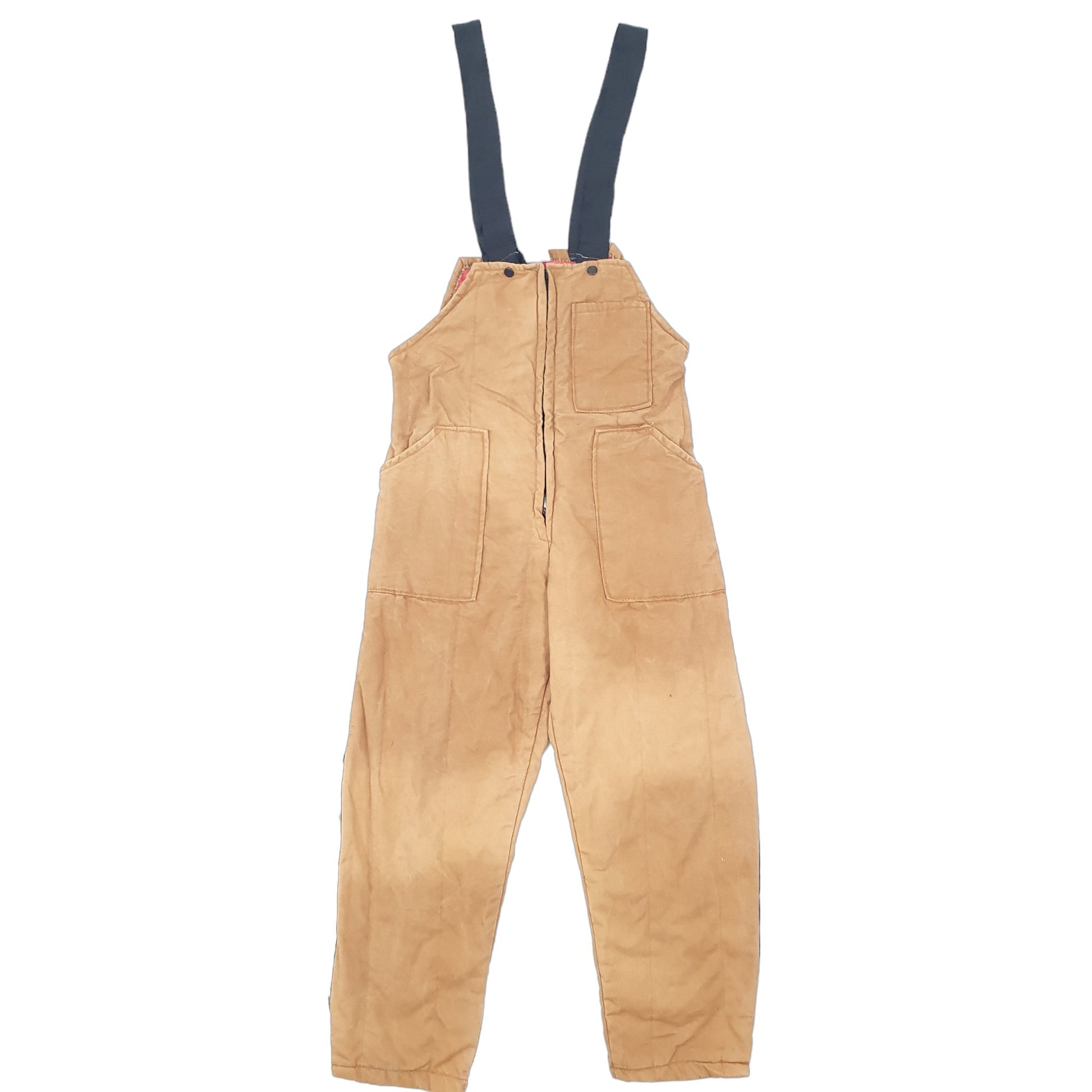 Mens Duck Unbranded Workwear Insulated Carpenter Vintage Made in USA Dungaree Trousers