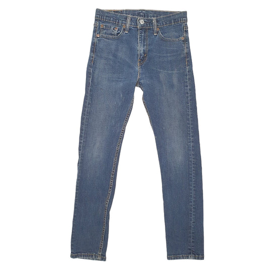 Mens Blue Levis Drainpipes Stretch 510 JeansW29 L29