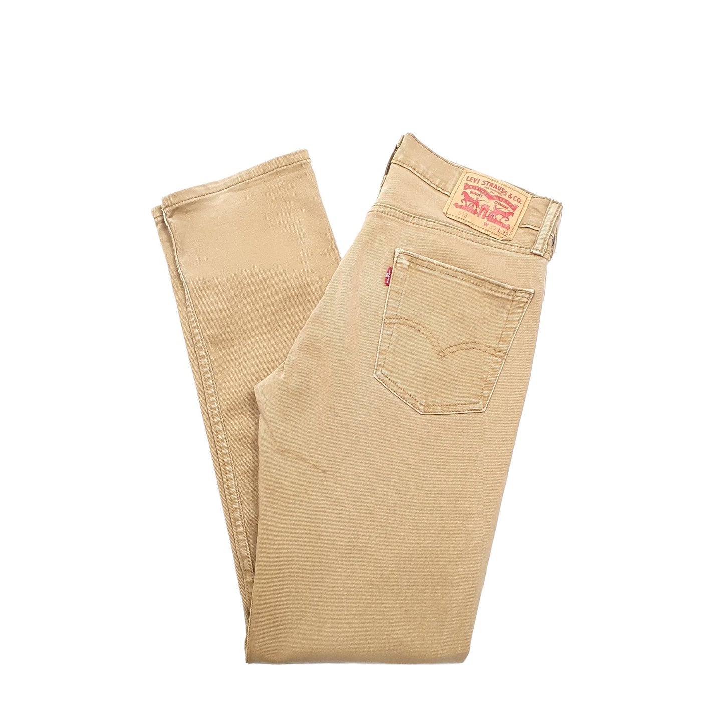 Levis 513 Slim Fit Jeans W30 L32 Beige