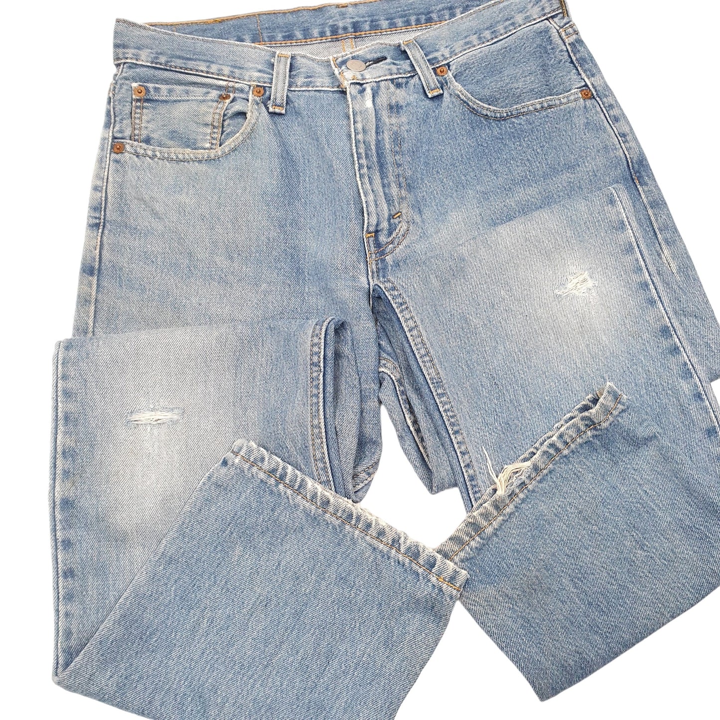 Mens Blue Levis Straight 516 JeansW30 L30