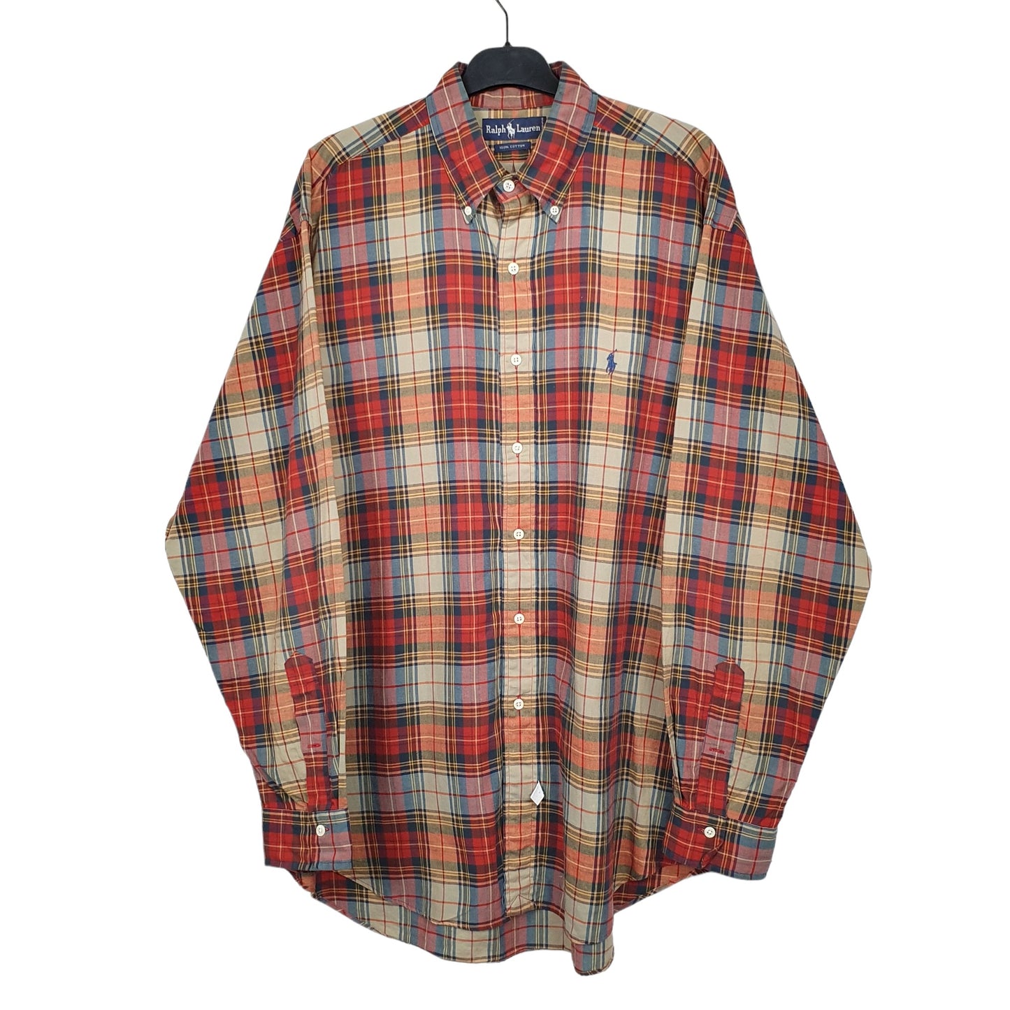 Ralph Lauren Long Sleeve Regular Fit Check Shirt Red