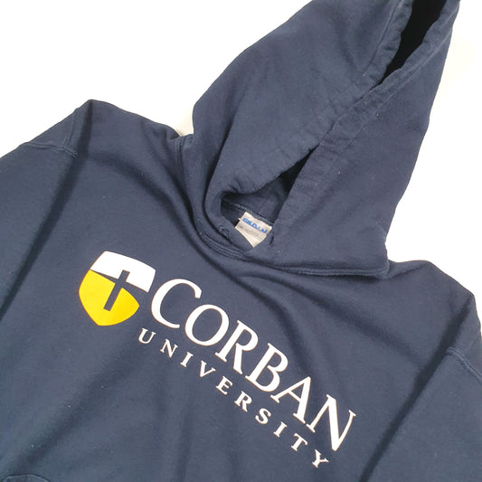 Gildan Corban University Hoodie M Navy