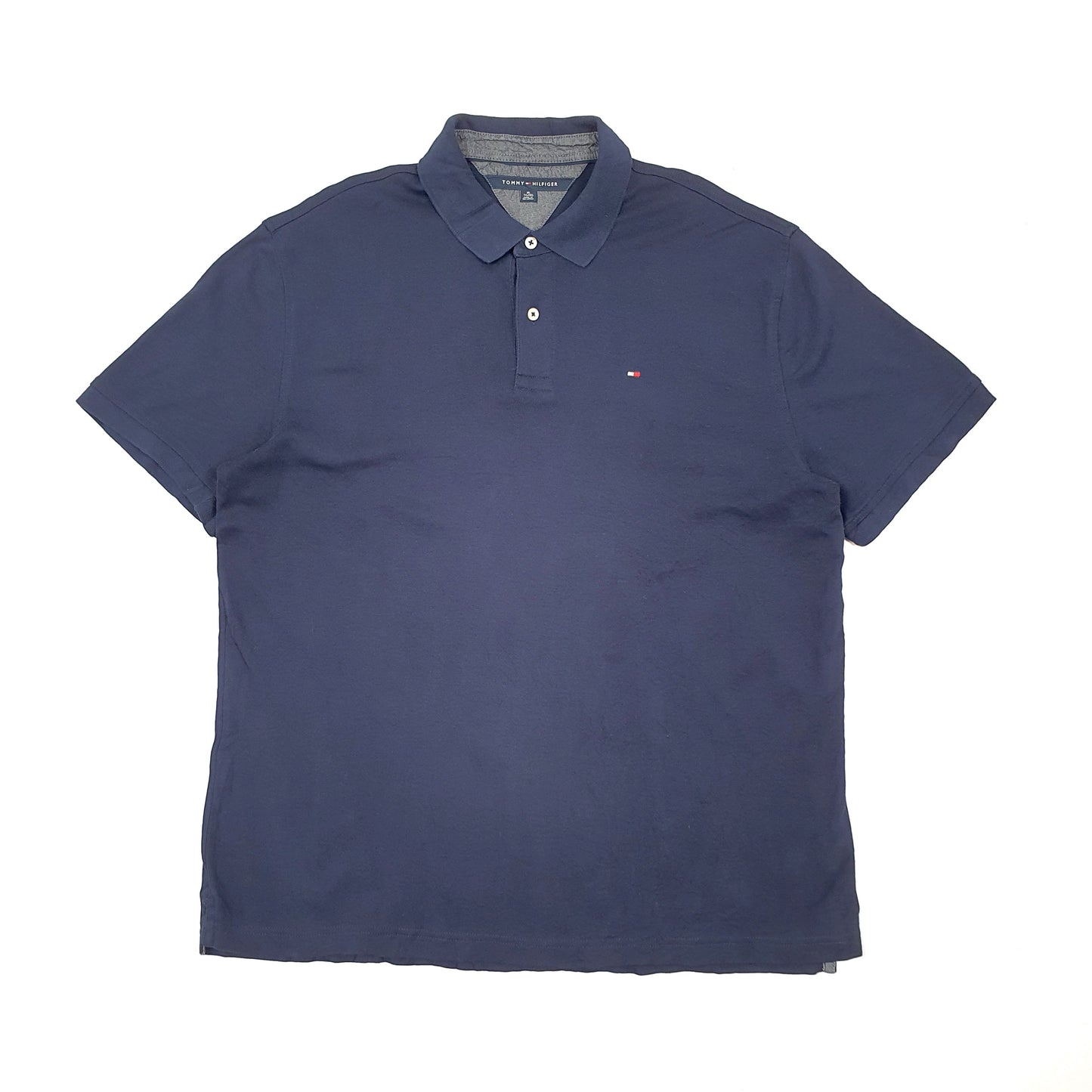 Mens Navy Tommy Hilfiger  Short Sleeve Polo Shirt