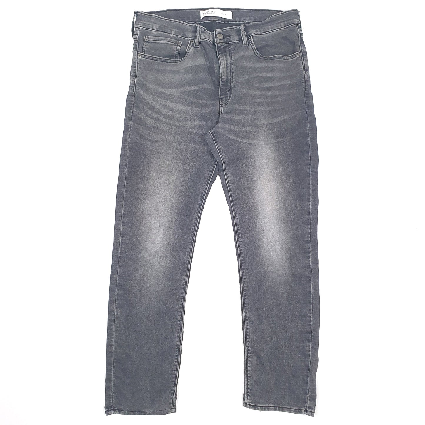 Levis Signature Slim Fit Flex Jeans W36 L30 Grey