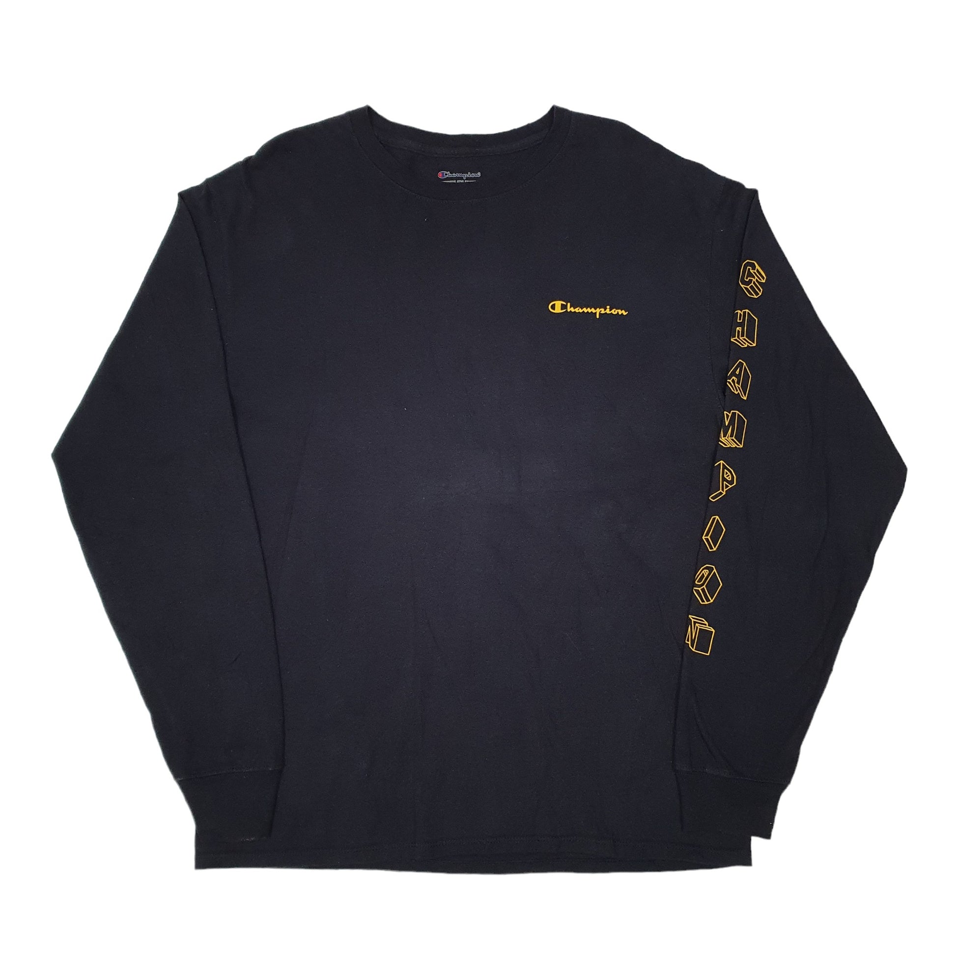 Champion Long Sleeve T Shirt Navy