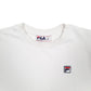 Mens White Fila  Crewneck Jumper