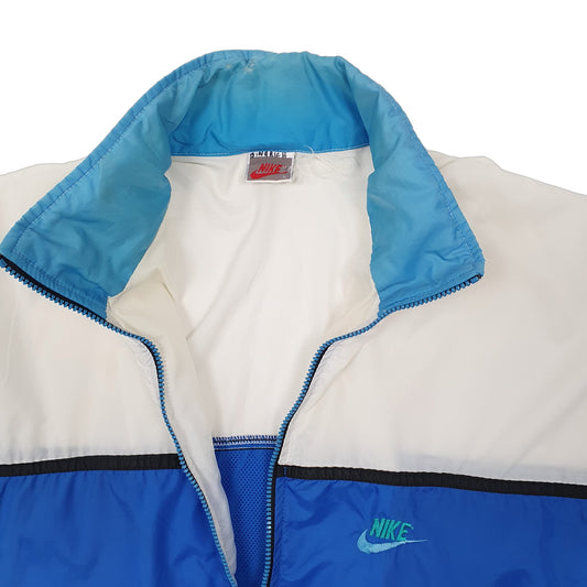 Mens Blue Nike Vintage 1980s Windrunner Hooded  Coat