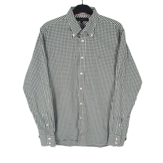 Tommy Hilfiger Long Sleeve Regular Fit Gingham Shirt White