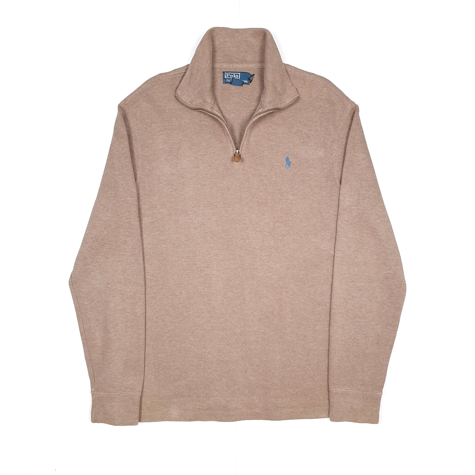 Brown Polo Ralph Lauren Quarter Zip Jumper