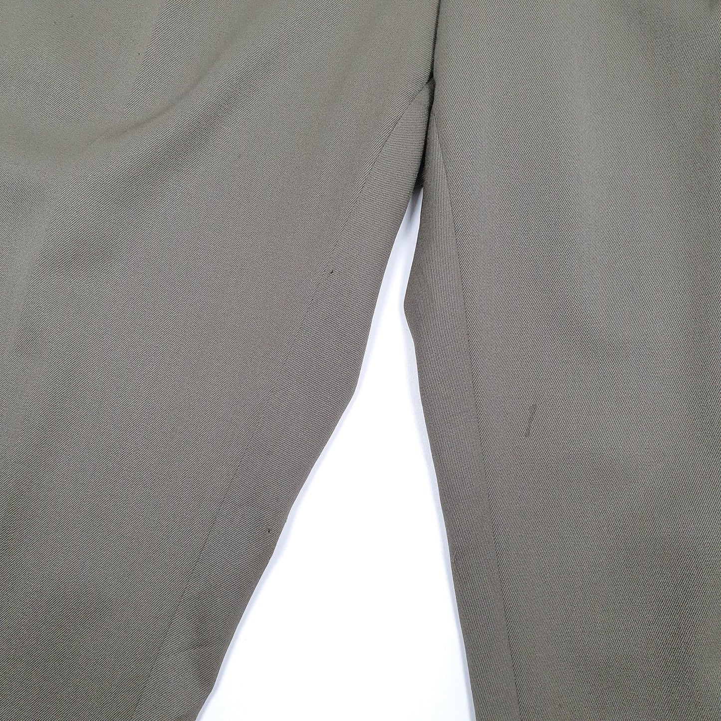 Mens Khaki Polo Ralph Lauren Vintage Double Pleated Chino Trousers