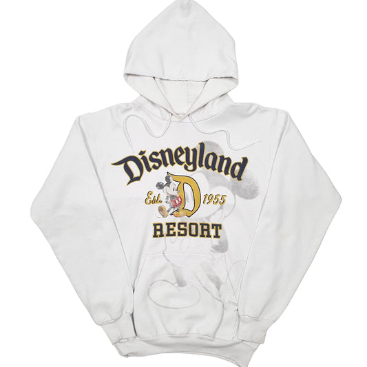 Mens White Disney Disney Land Mickey Mouse Hanes Hoodie Jumper