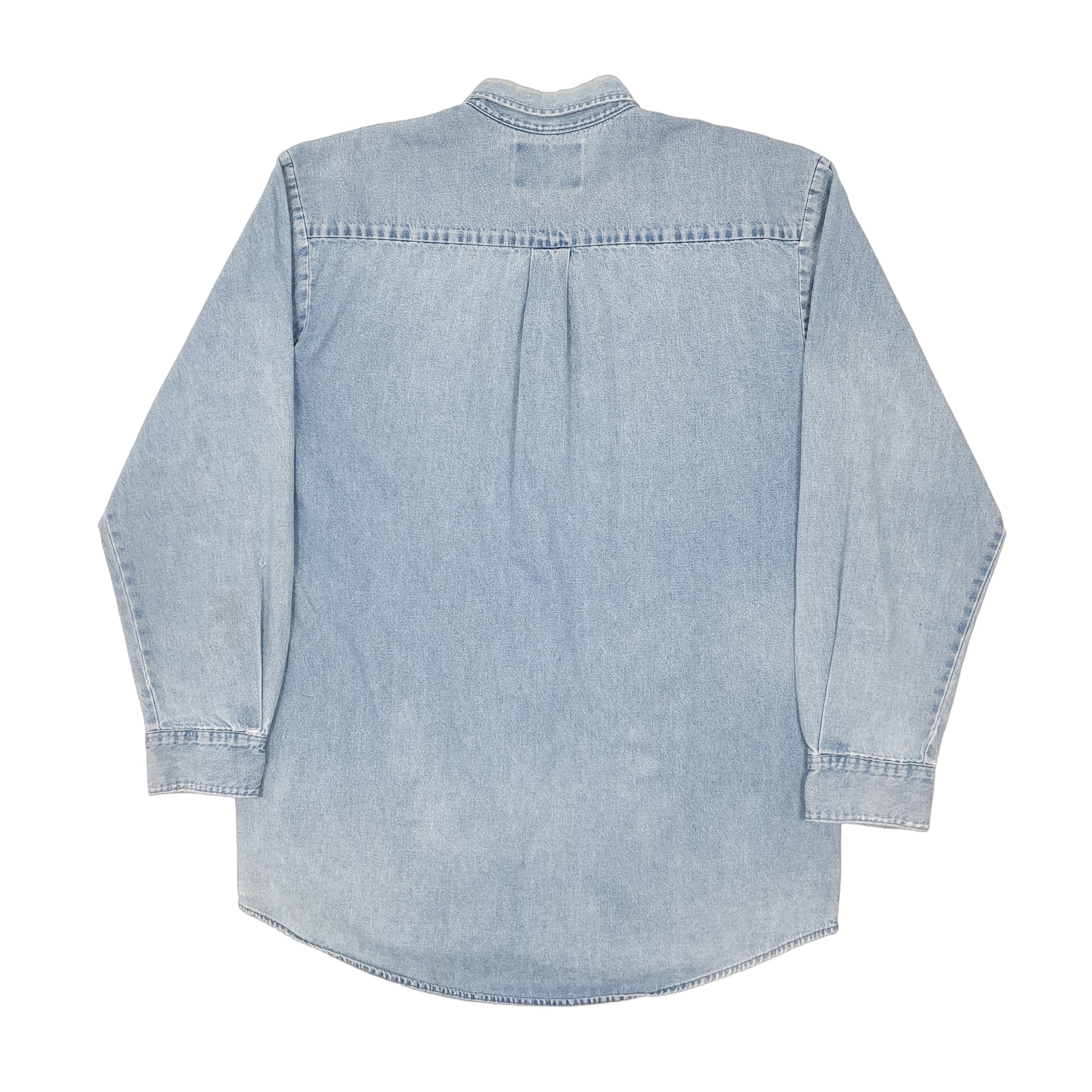 Mens Blue Dickies Denim Workwear Shacket Long Sleeve Shirt