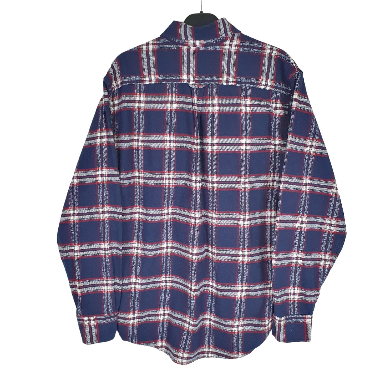 Jachs Long Sleeve Regular Fit Check Flannel Shirt Shacket Blue