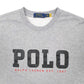 Mens Grey Polo Ralph Lauren Spellout Crewneck Jumper