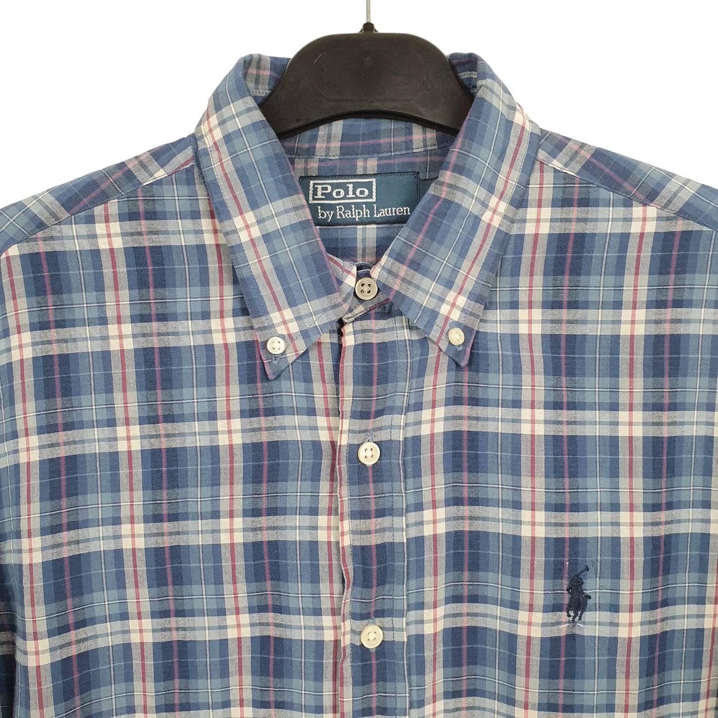 Ralph Lauren Long Sleeve Regular Fit Check Shirt Blue