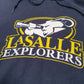Mens Navy Champion Lasalle Explorers Basketball Philadelphia Hoodie Jumper