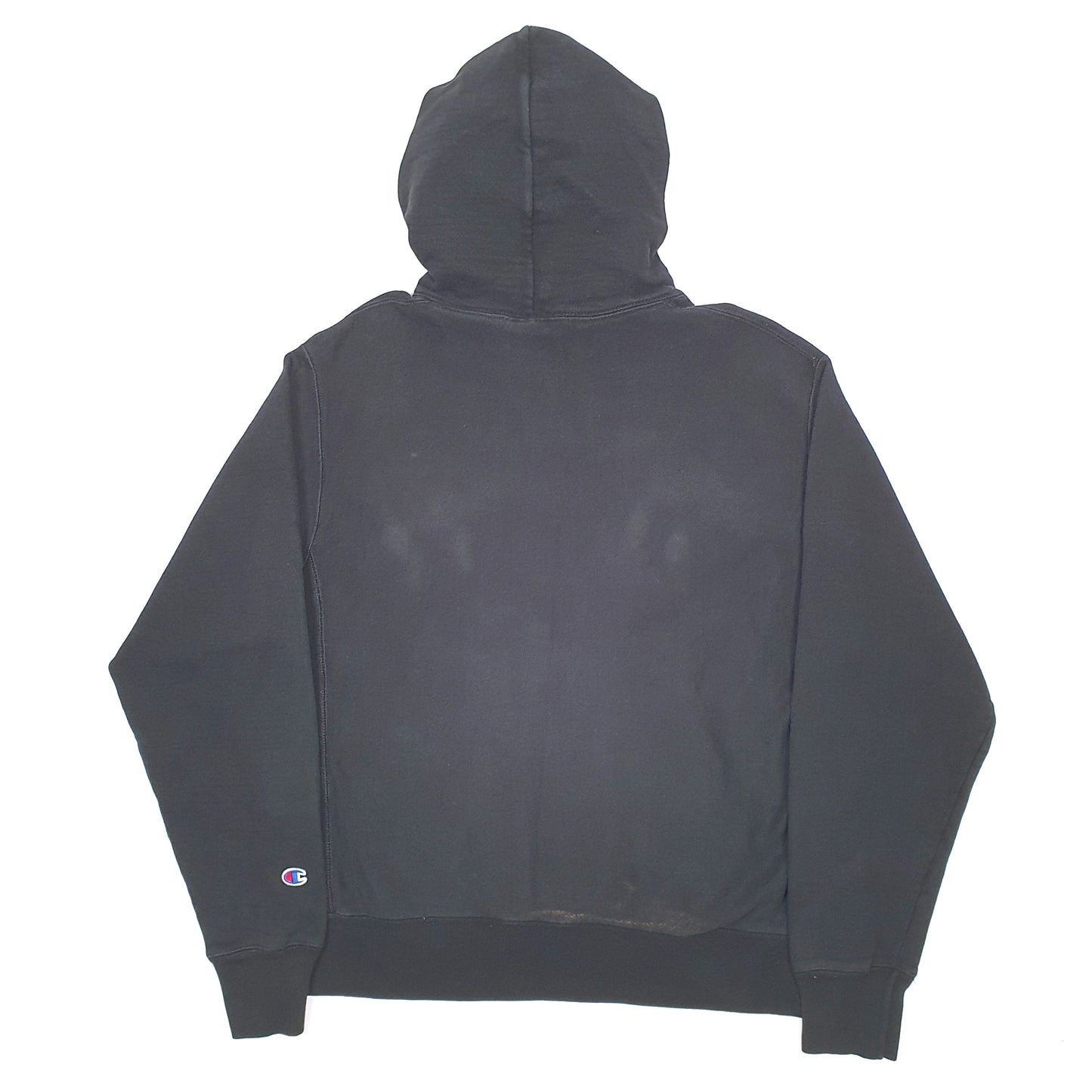 Mens Black Champion Reverse Weave Hoodie Jumper